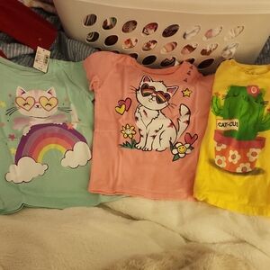Nwt Sz 4T Tcp Cat Tshirt Bundle Lot